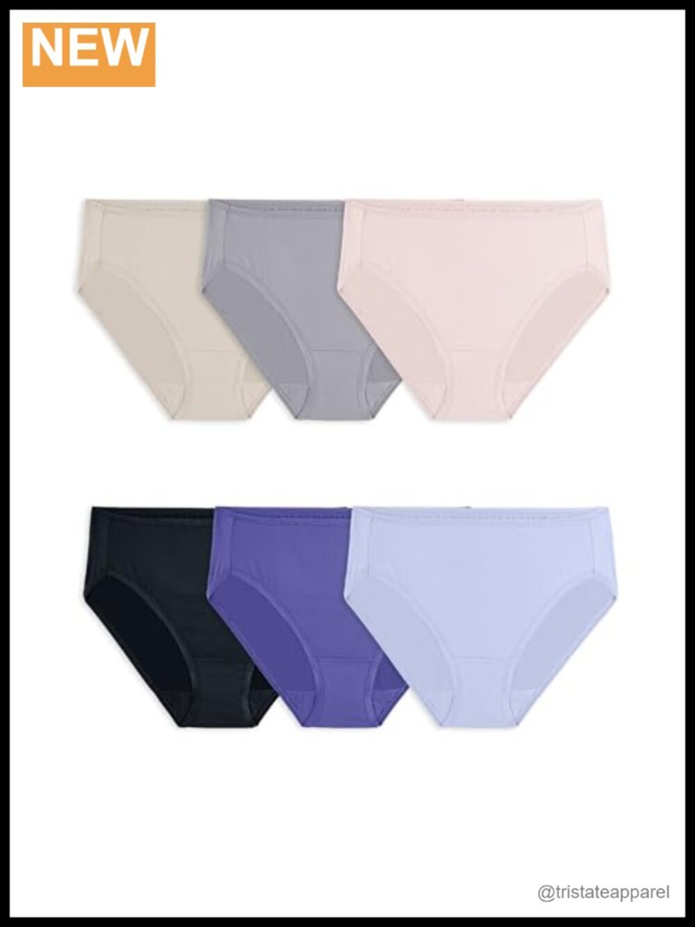 Women's Lightweight Microfiber High Cut Briefs Soft Ravel Free Waistband